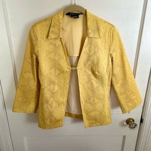 Etcetera brand yellow blazer
